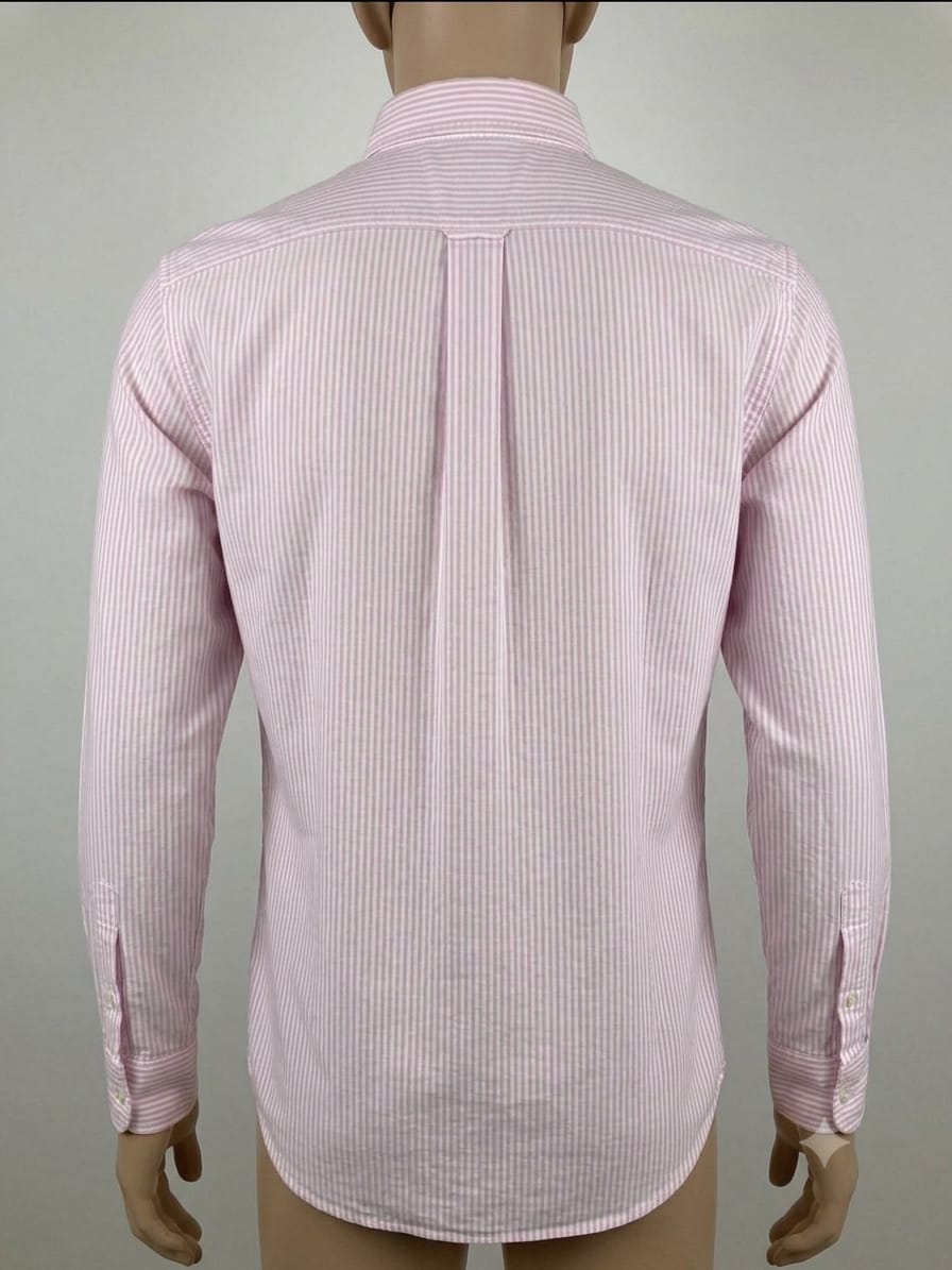 Men's Striped Long Sleeve Button-Down Shirt by funky men’s wear
