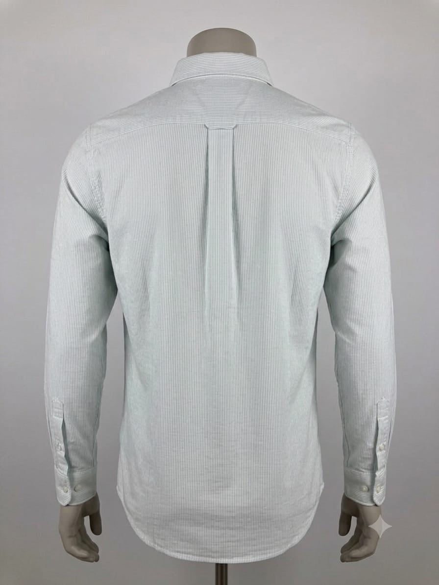 Men's Striped Long Sleeve Button-Down Shirt by funky men’s wear