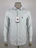 Men's Striped Long Sleeve Button-Down Shirt by funky men’s wear