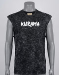 Men's Mewici Kurama Graphic Acid Wash Sleeveless Muscle Tee By funky men’s wear