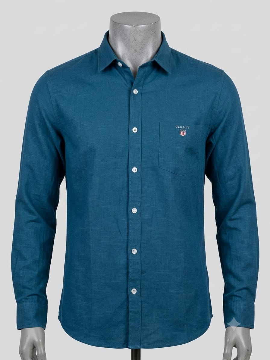 Men's GANT Solid Long Sleeve Button-Down Shirt