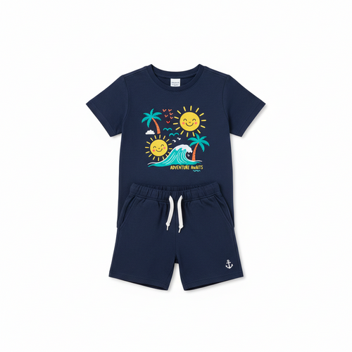 causal t shirt and shorts for kid