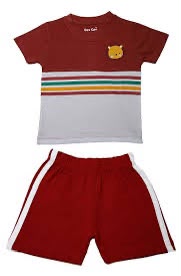 causal t shirt and shorts for kid